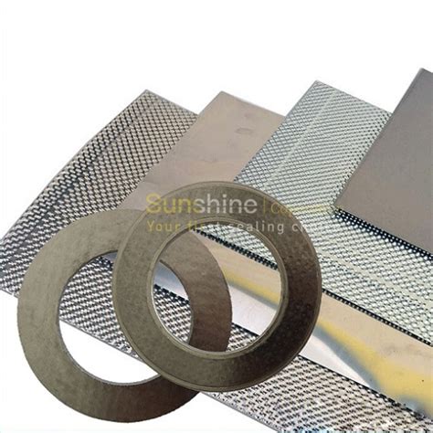 Reinforced Flexible Graphite Gaskets With SS316 Wire Mesh