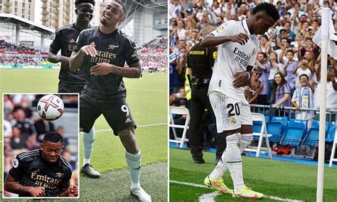 Arsenals Gabriel Jesus Pays Tribute To Vinicius Jr By Dancing After