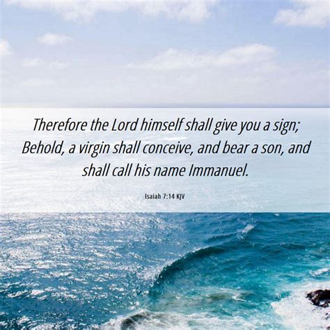 Isaiah 7:14 KJV Bible Verse Images