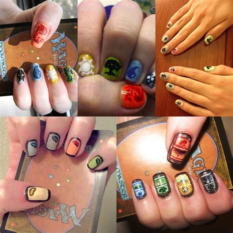 Beautiful Magic The Gathering Nails Design Geeknailsdesign Nail