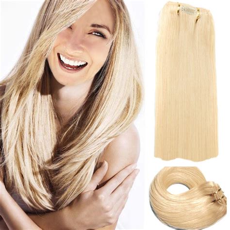 Chicfusion 18 Clip In Hair Extensions Real Human Hair