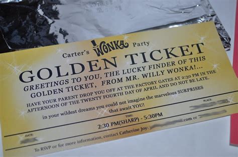 Serendipity Soiree: {Invitation} Willy Wonka and the Chocolate factory ...