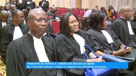 Passation De Service Lordre Des Avocats Du B Nin Youtube