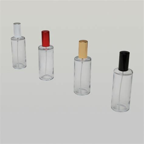 BulkPerfumeBottles 4 Oz 120ml Clear Cylinder Glass Bottle With