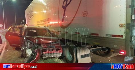 Hoy Tamaulipas Accidente En Tamaulipas Choca Con Poste Y La Arrastra