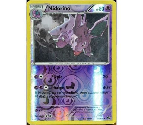 Nidorino Carte Reverse Peu Commune Pv Xy Xy Of