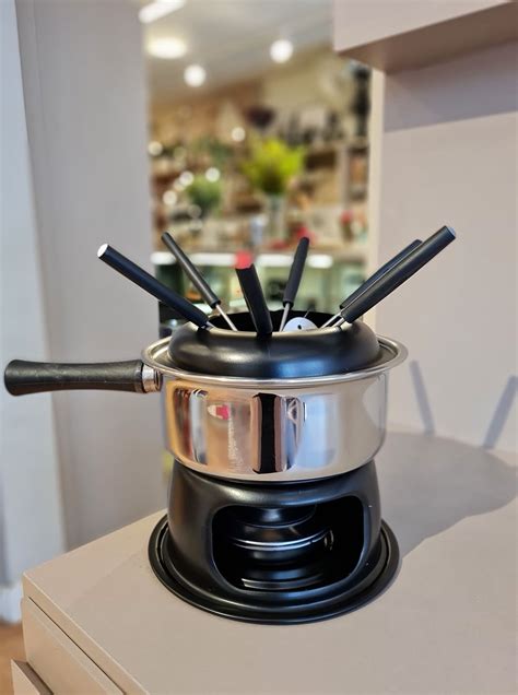 APARELHO DE FONDUE LUGANO INOX 12 PEÇAS