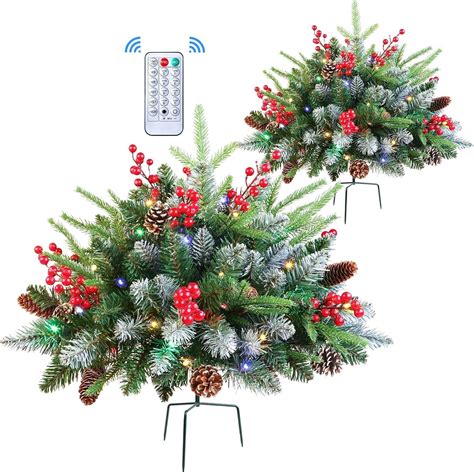 Alejon 18 Pre Lit Battery Operated Outdoor Christmas