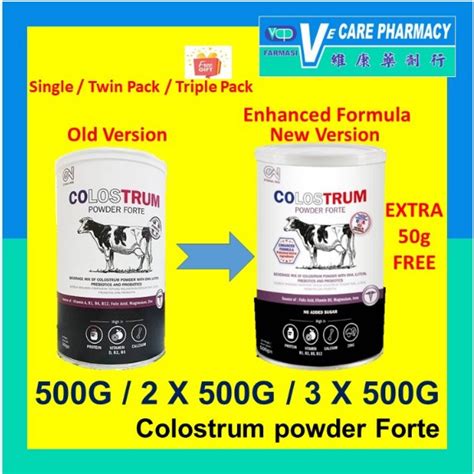 Free Shipping Eternal Wise Colostrum Powder Forte 500g Pack Of 123