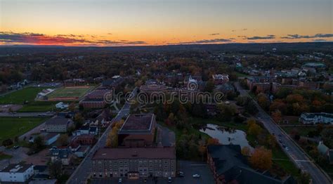 Mount Allison University Campus Drone Aerial Photo - Fall Semester 2022 Editorial Photography ...