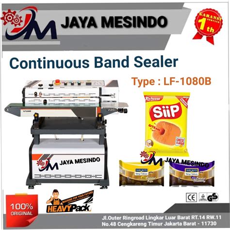 Jual Mesin Segel Plastik Continuous Band Sealer LF 1080B Heavypack