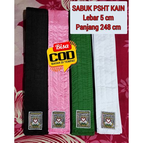 Jual Sabuk PSHT SH Terate Siswa Polos Hitam Jambon Sabuk Polos Hitam