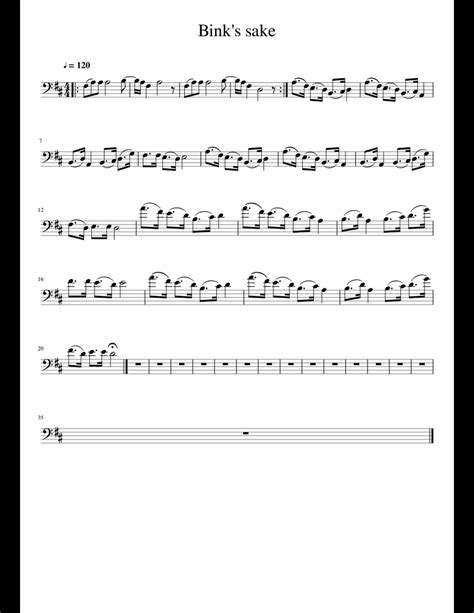 Binks Sake Sheet Music For Cello Download Free In Pdf Or Midi