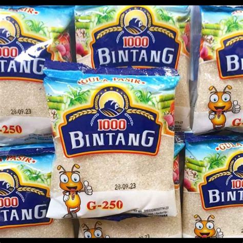 Jual Gula Pasir 1000 Bintang 250 Gram Gula Tebu Di Seller TokoNayya