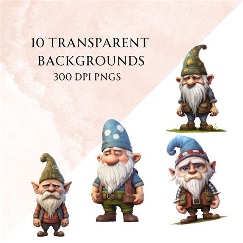 Sad Woodland Gnomes Clipart Clipart For Commercial Use Transparent