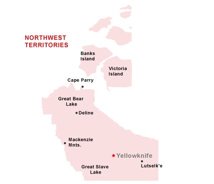 Top Cities in Northwest Territories by Maps