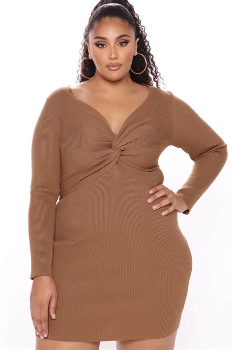 Give Me Plans Sweater Dress Camel Fashion Nova