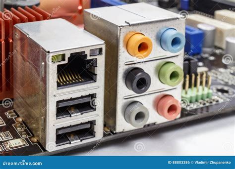 Ethernet Port And Ports For Connection Of Audio Devices On The