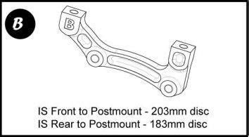 HOPE Mount B For Disc Brakes 17 99 Disc Brake Mounts Disc