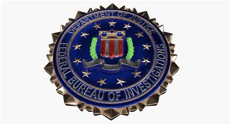 Fbi crest logo 3D model - TurboSquid 1167550