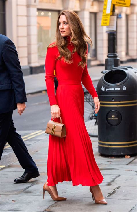 Kate Middletons Red Dress Was The Center Of Attention