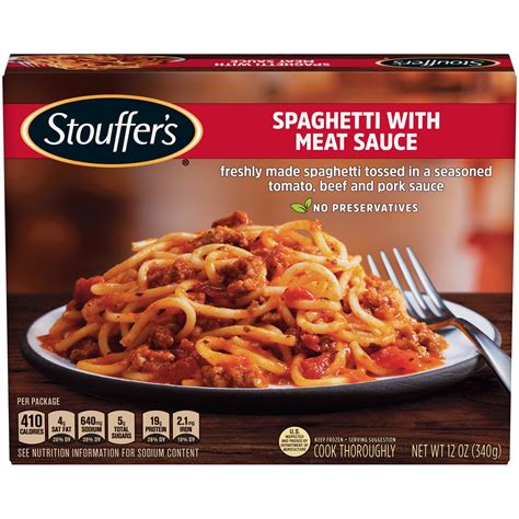 Stouffers Spaghetti With Meat Sauce Frozen Meal