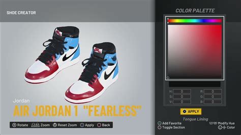 NBA 2K25 Shoe Creator Air Jordan 1 Fearless YouTube