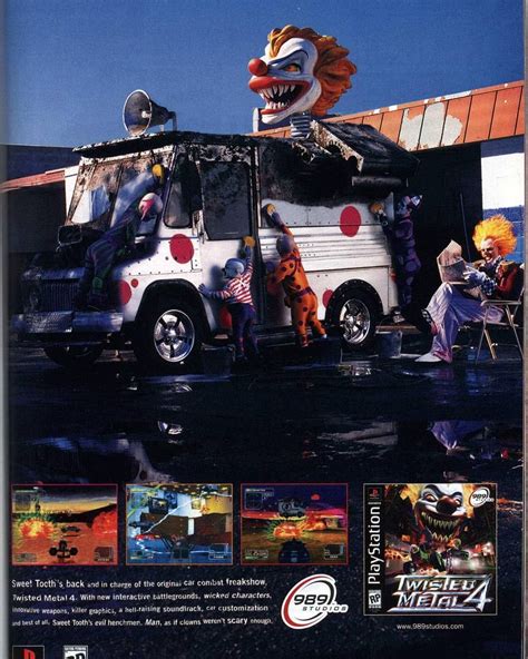 Twisted Metal Twisted Metal Iv Psx Poster Retro Video Games Art