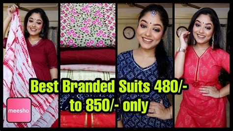 Meesho💙meesho Haul💙best Branded Suits Under 480 To 850 💙meesho Kurti