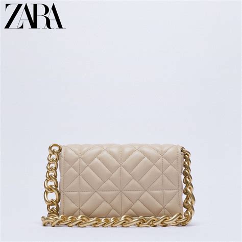 ZARA Beautylife Bolsa De Couro Feminina Alça De Metal Tamanho