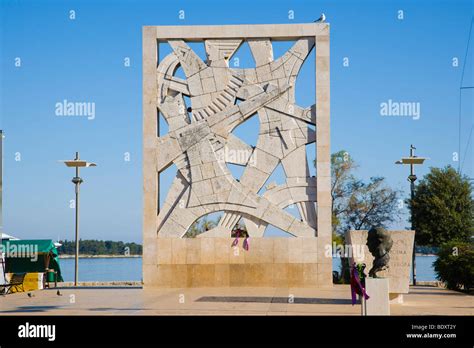 Memorial to victims of fascism, Valdibora, Rovinj, Istria, Croatia ...