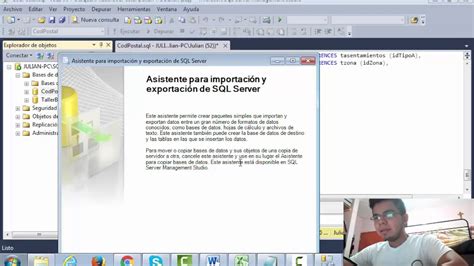 Importar Y Exportar Datos En Sql Server 2014 Youtube