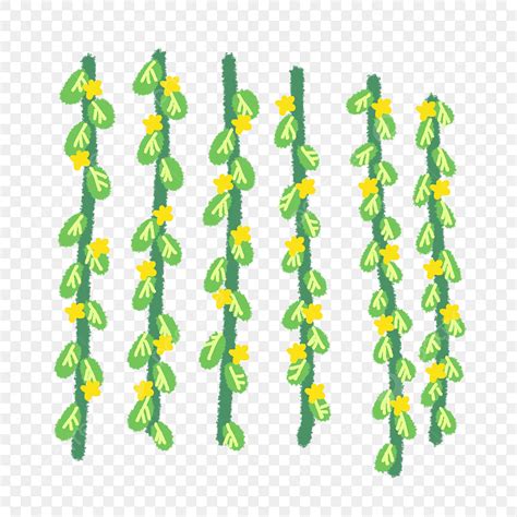 Vine Png Picture Vine Flower Vine Cartoon Illustration Green Vine