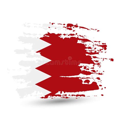 Grunge Bahrain Flag Stock Vector Illustration Of Bahraini