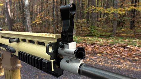 FN SCAR 17S NRCH 3D Model CGTrader