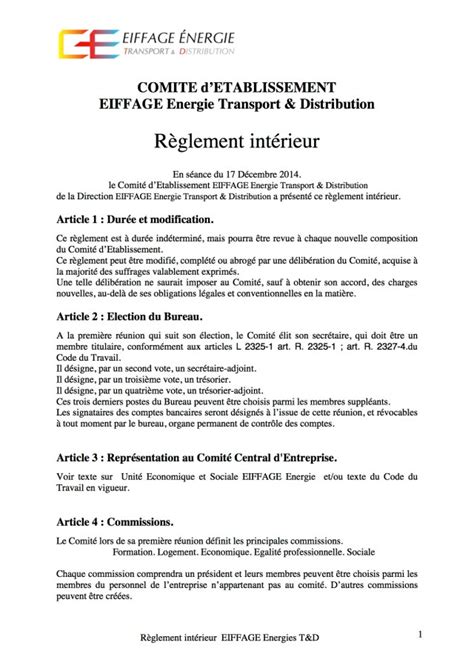 Reglement Interieur Entreprise Btp Meteor