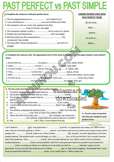 Past Simple Vs Past Perfect Online Worksheet Images