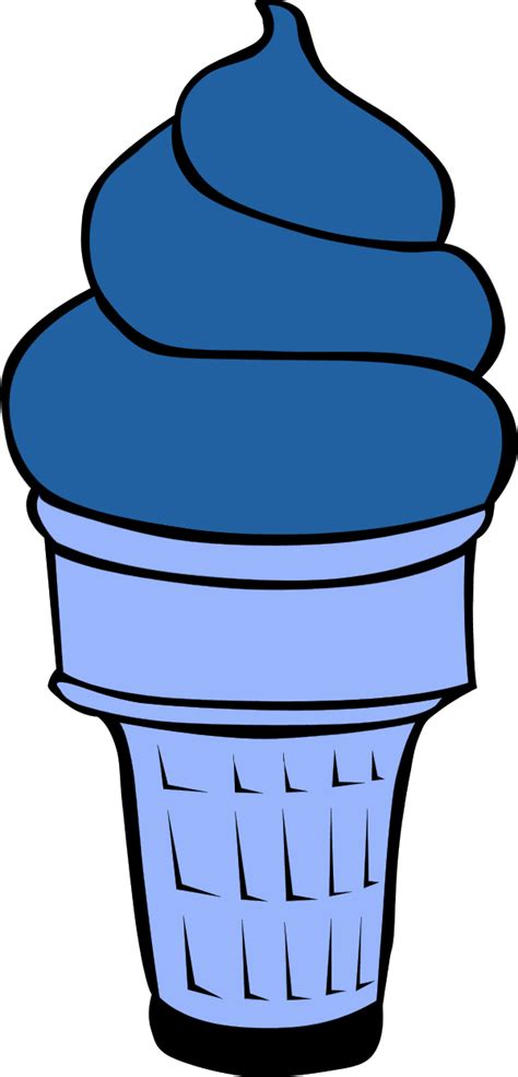 Download Cone Clipart Blue Ice Cream Cone Clipart Full Size Png