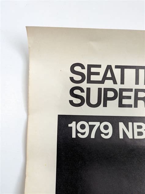 Vintage Seattle Supersonics Poster Nba World Champions X