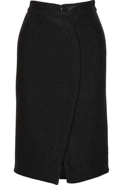 Proenza Schouler Wrap Effect Boucl Skirt Modesens Skirts Fashion