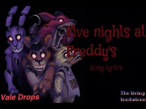 Five Night S At Freddy S Song Lyrics Song By The Living Tombstone