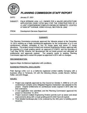 Fillable Online Milpitas Planning Commission Staff Report Fax Email