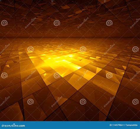 Golden Grid Fractal Illustration Stock Illustration Illustration Of