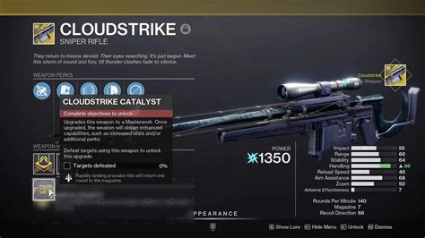 Destiny Cloudstrike Catalyst How To Get It This Season