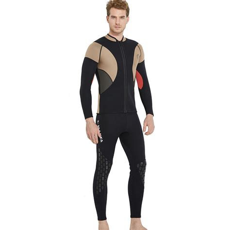 Divesail Mens Wetsuit Jackets Mm Neoprene Long Sleeved Jumpsuit Scuba