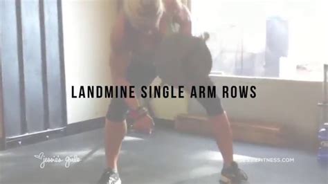 Jessie S Girls Training Programs Landmine Single Arm Rows Youtube