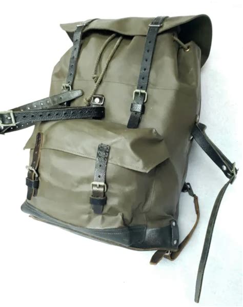 Sac Dos Vintage Arm E Suisse Caoutchout Tanche Montagne Sac Dos