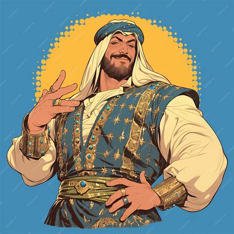 Premium Vector Palestinian Man In Traditional Dabke Dancers Costume