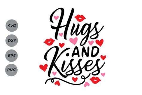 Hugs And Kisses Graphic By Cosmosfineart · Creative Fabrica