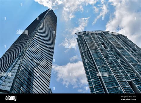 International Commerce Centre Stock Photo Alamy